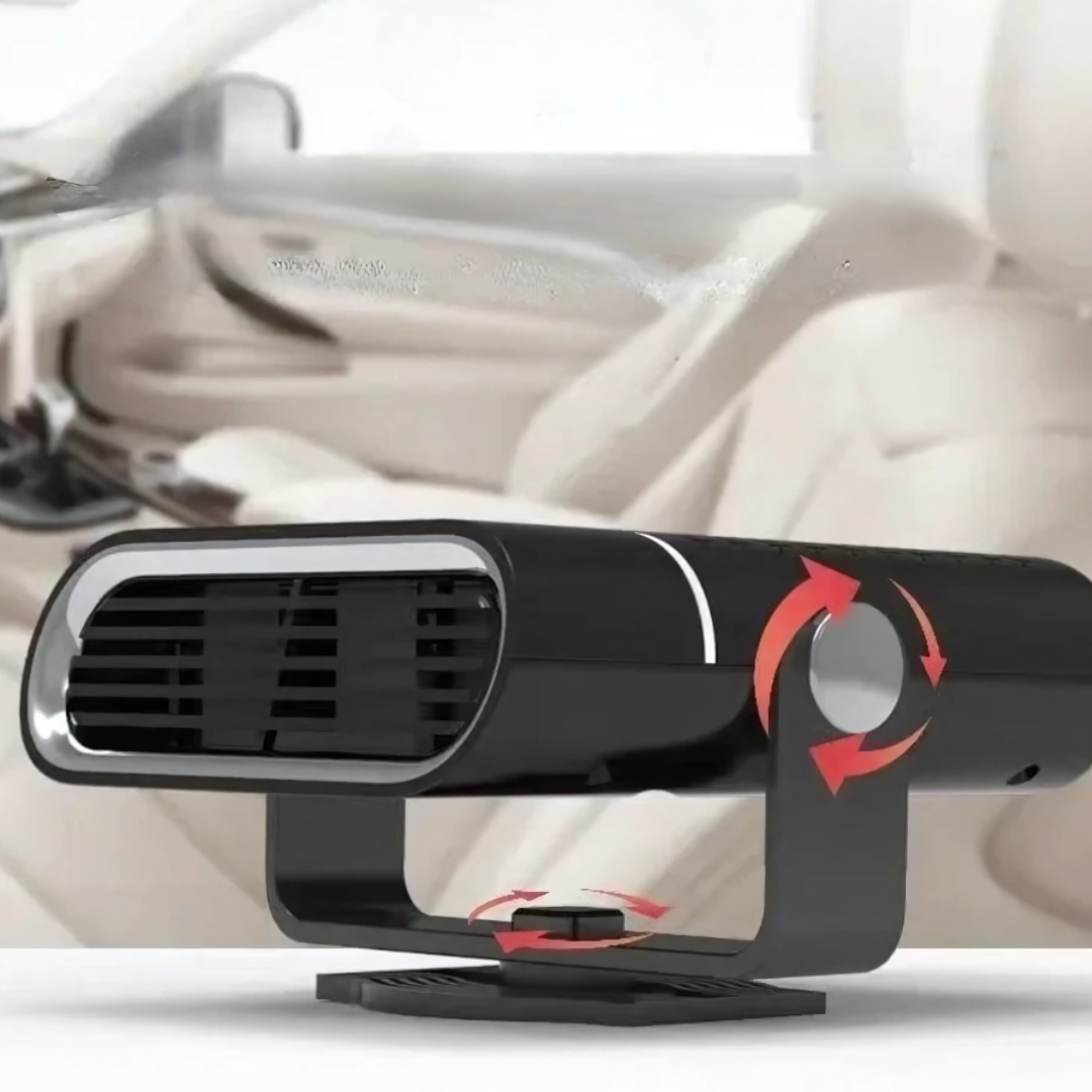 12V/USB Car Heater | Space-Saving demisting airflow
