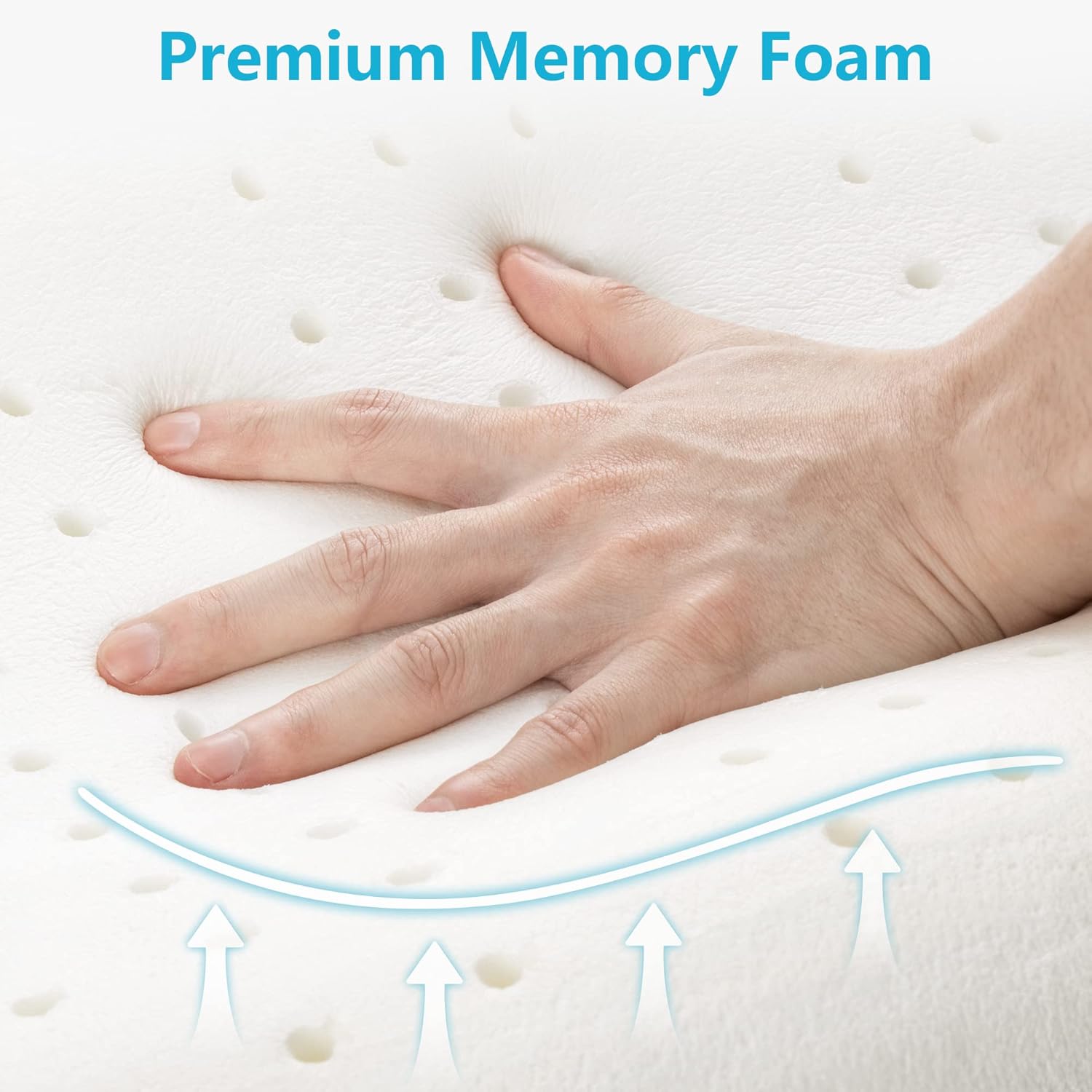 Luxury Memory Foam Pillow for Sleep, Neck Support & Cloud Comfort