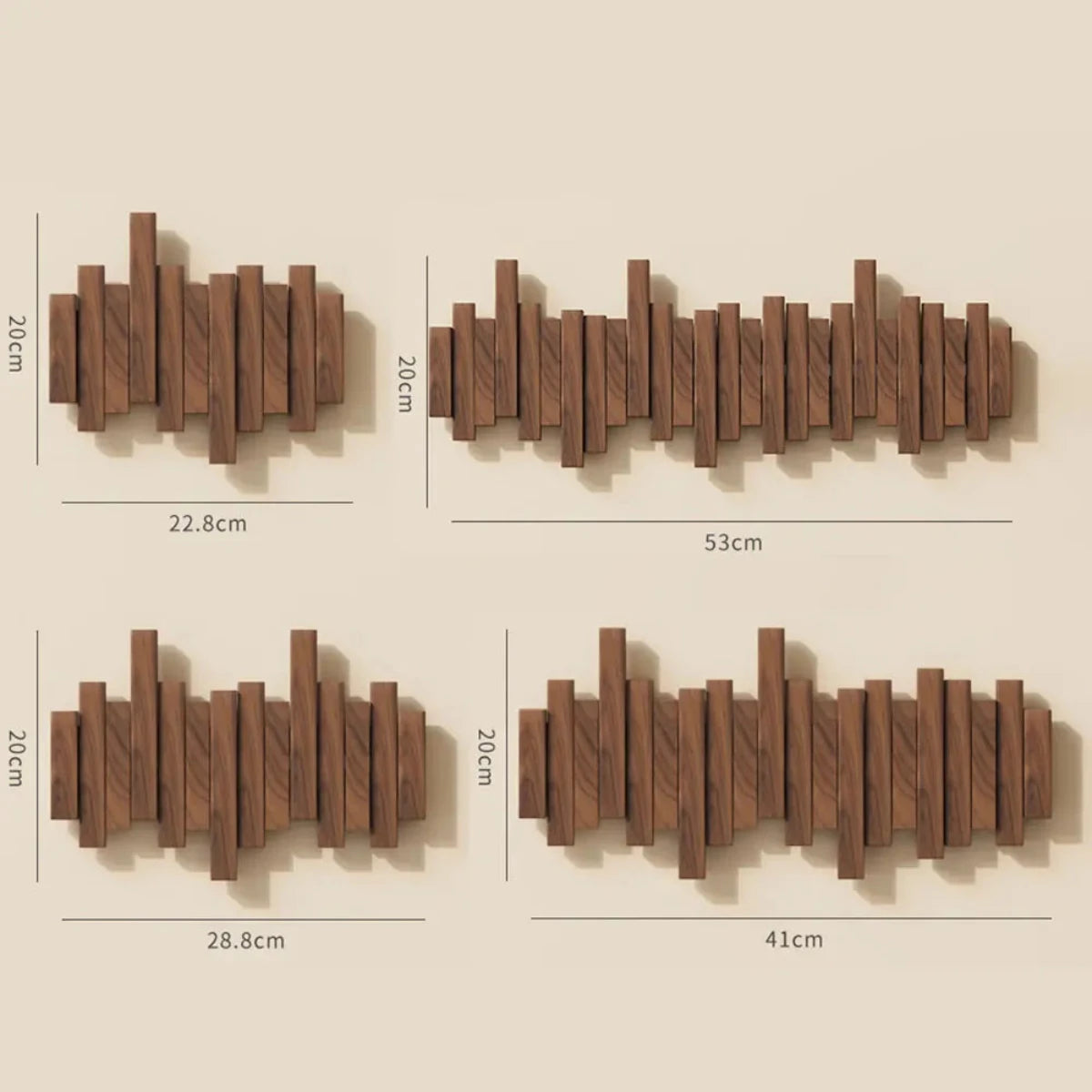 Piano Wood Wall Coat Rack | Refined Nordic Hanging Storage