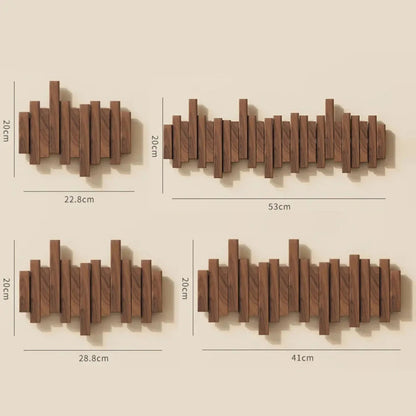 Piano Wood Wall Coat Rack | Refined Nordic Hanging Storage