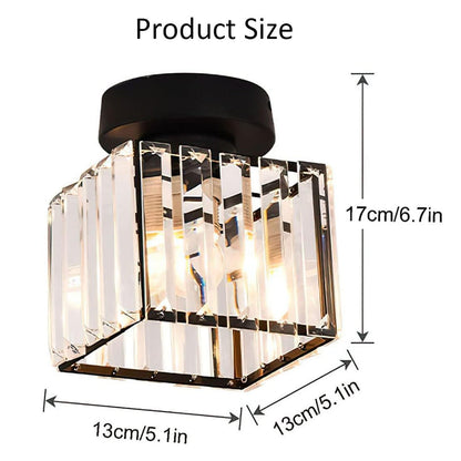 Crystal Glass Ceiling Light for Modern Interiors