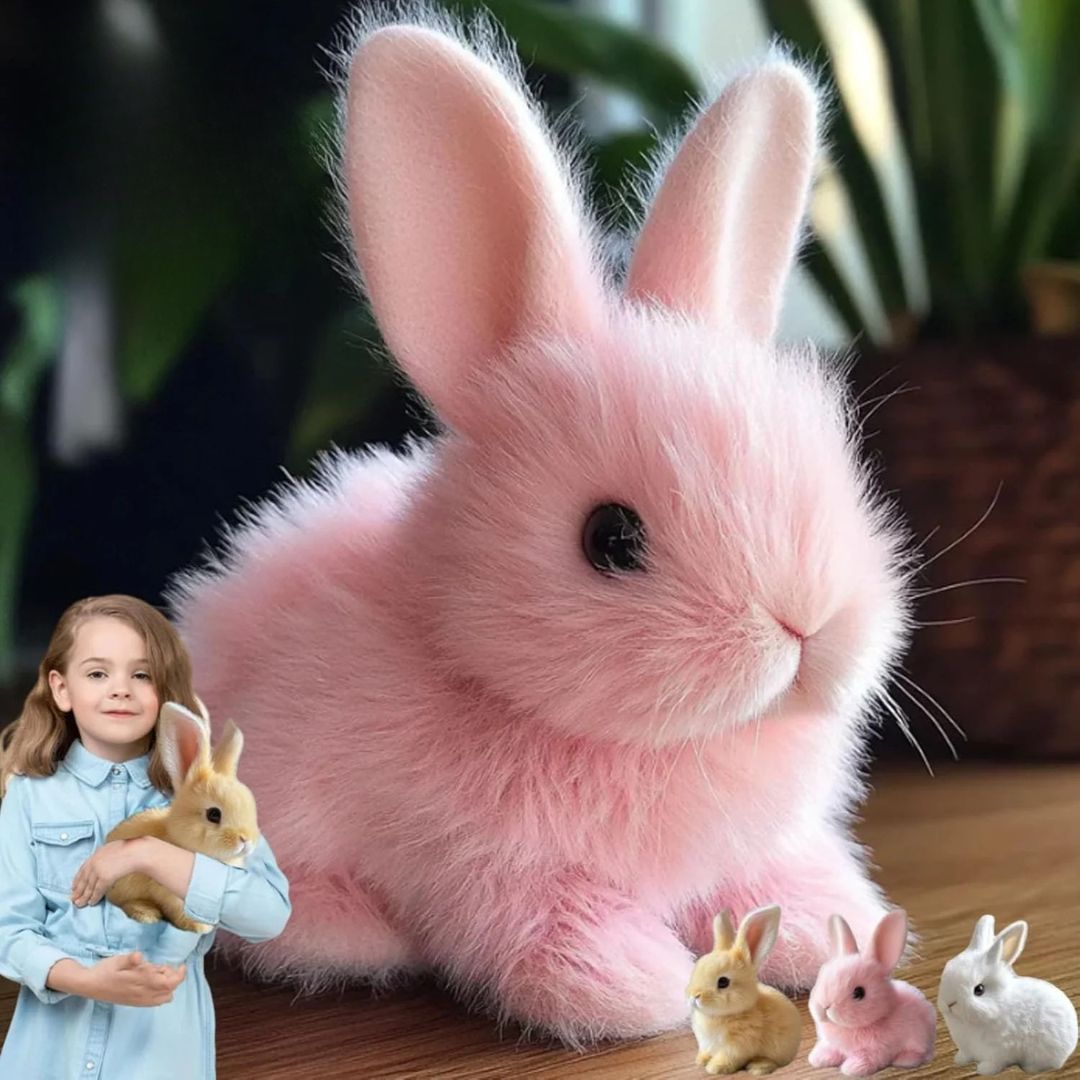 Realistic Plush Bunny | Gentle Interactive Toy
