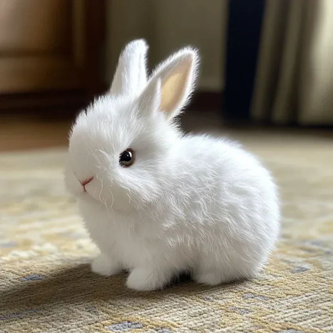 Realistic Plush Bunny | Gentle Interactive Toy