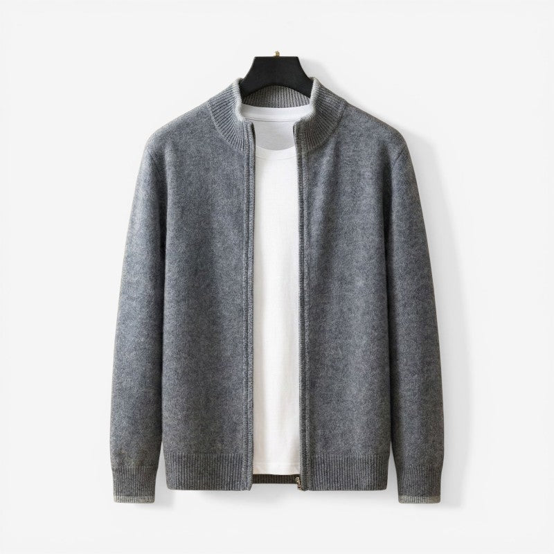 Slim Fit Zip-Up Sweater