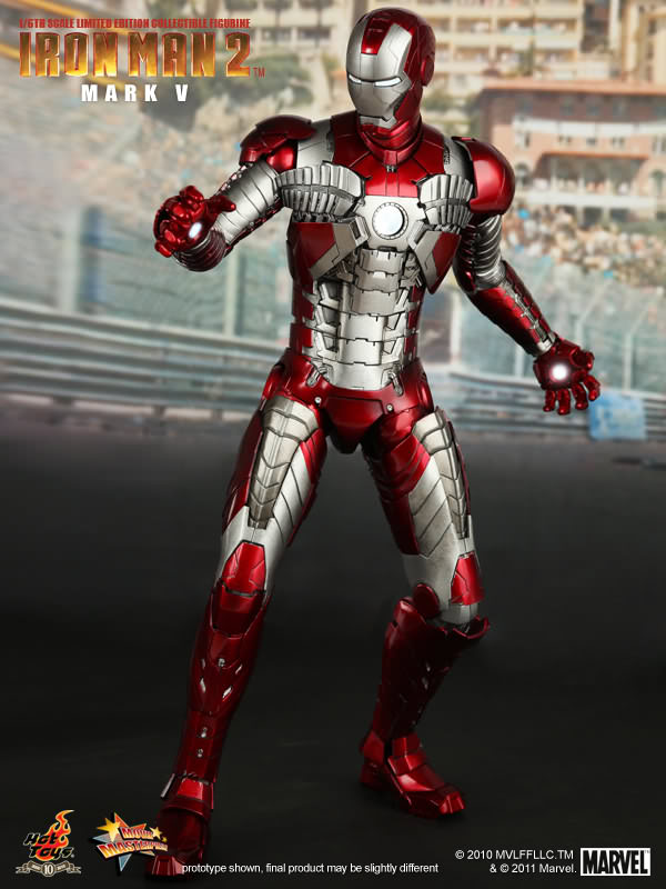 Iron Man (Mark V), Actionfigur im Maßstab 1/6 - Hot Toys