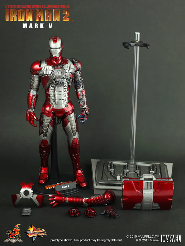 Iron Man (Mark V), Actionfigur im Maßstab 1/6 - Hot Toys