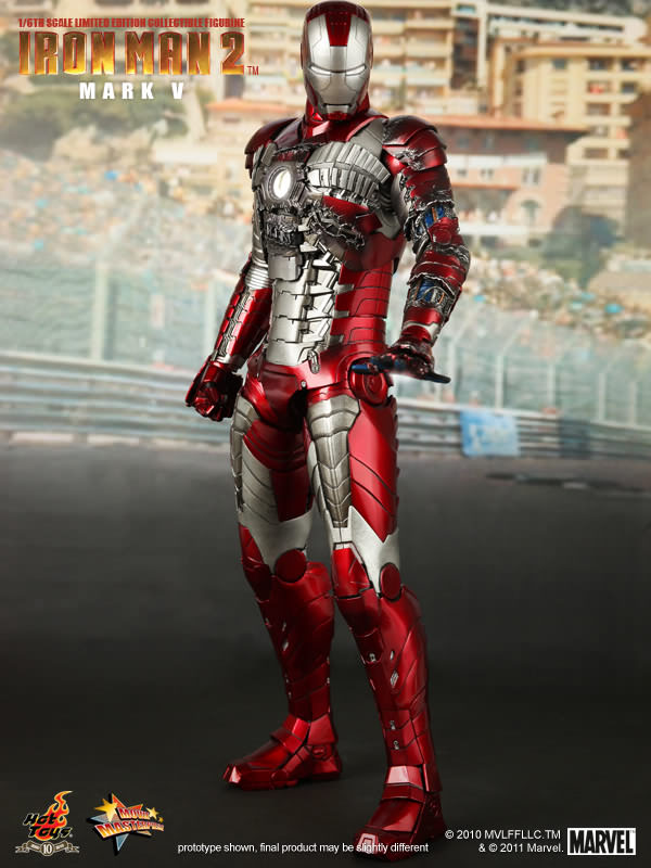 Iron Man (Mark V), Actionfigur im Maßstab 1/6 - Hot Toys