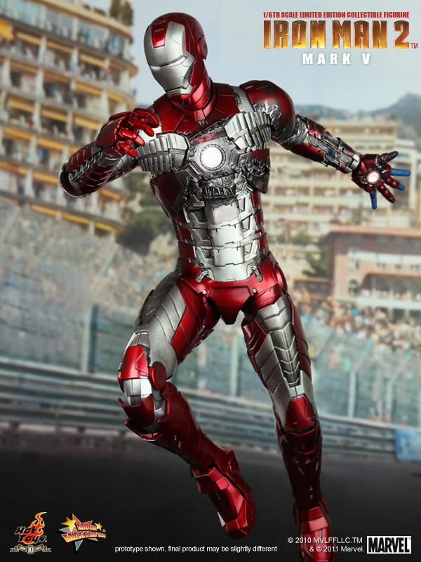 Iron Man (Mark V), Actionfigur im Maßstab 1/6 - Hot Toys