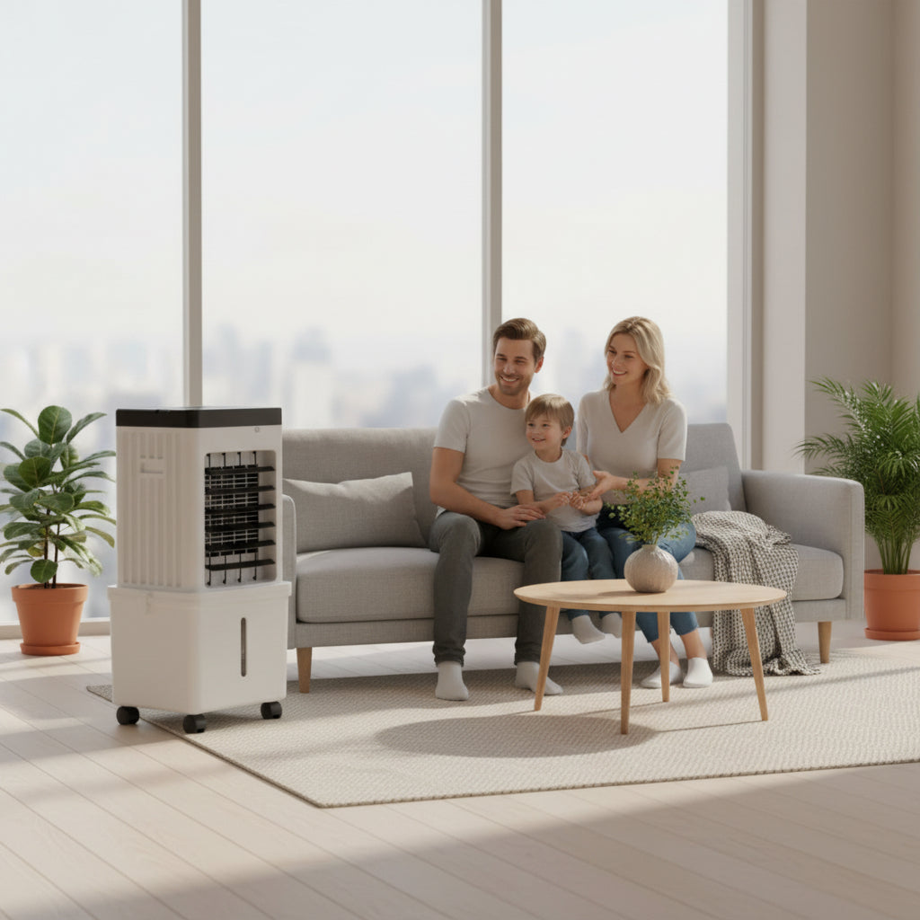 NOVACOOL | 3-in-1 mobiler Luftkühler, Ventilator & Luftbefeuchter  