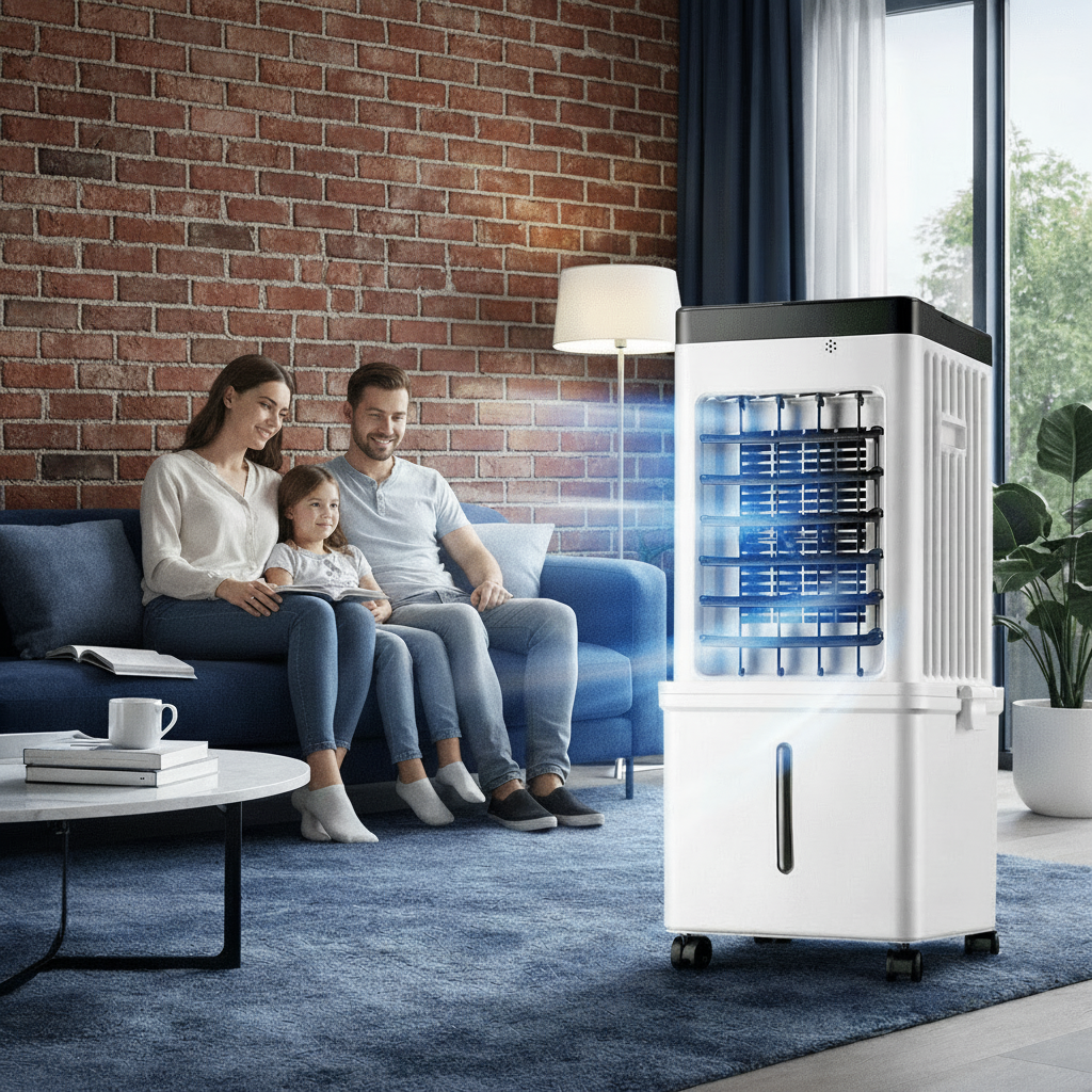 NOVACOOL | 3-in-1 mobiler Luftkühler, Ventilator & Luftbefeuchter  