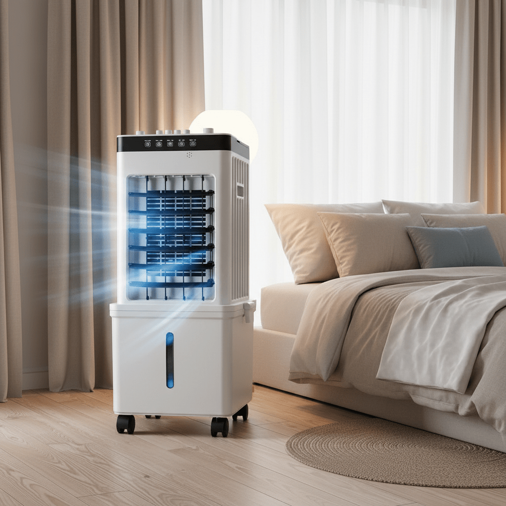 NOVACOOL | 3-in-1 mobiler Luftkühler, Ventilator & Luftbefeuchter  
