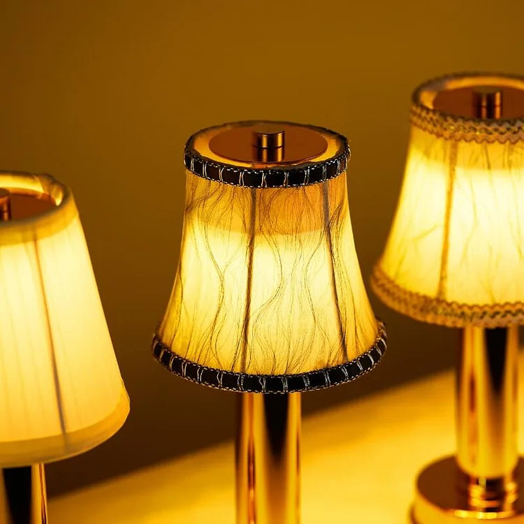 Vintage Brass Table Lamp with LED Light | Modern Home Decor