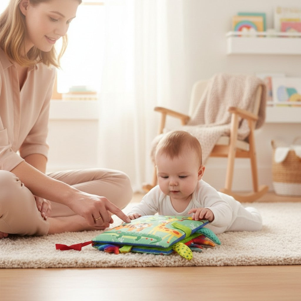 Soft Montessori Fabric Sensory Book for Babies