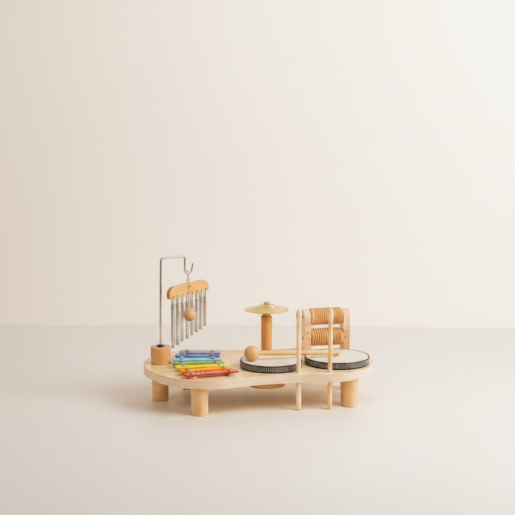 Montessori Wooden Musical Activity Table