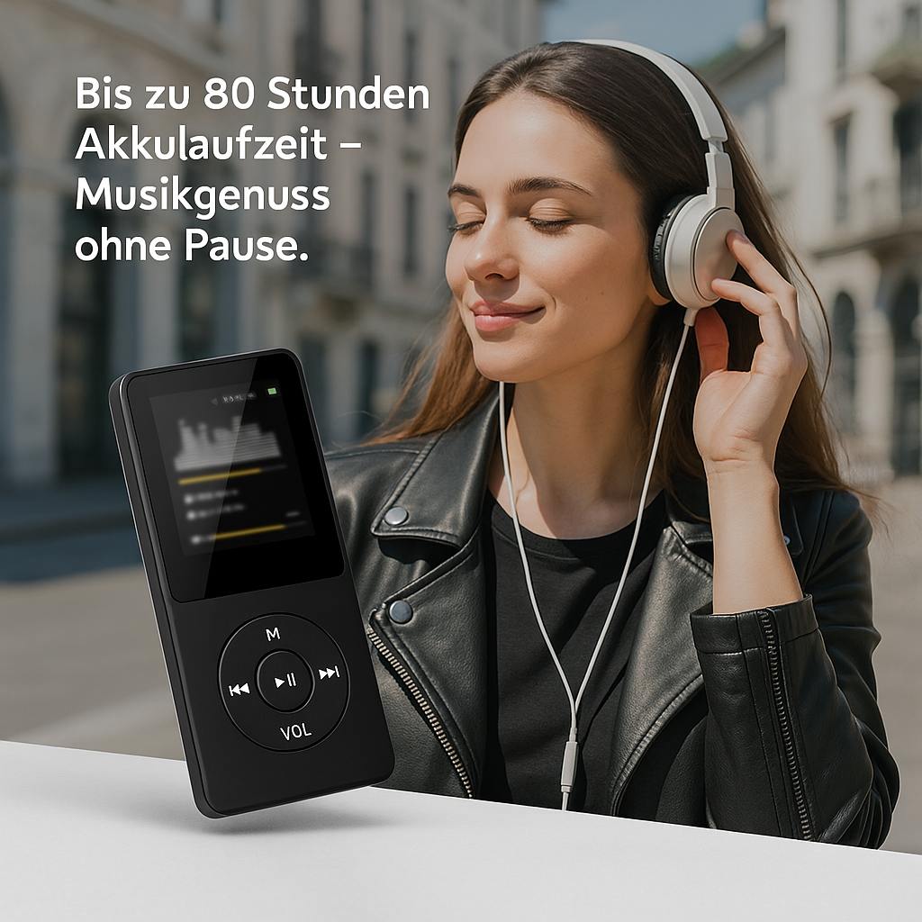 Portable MP3 Music Player - Compact Digital Audio Player