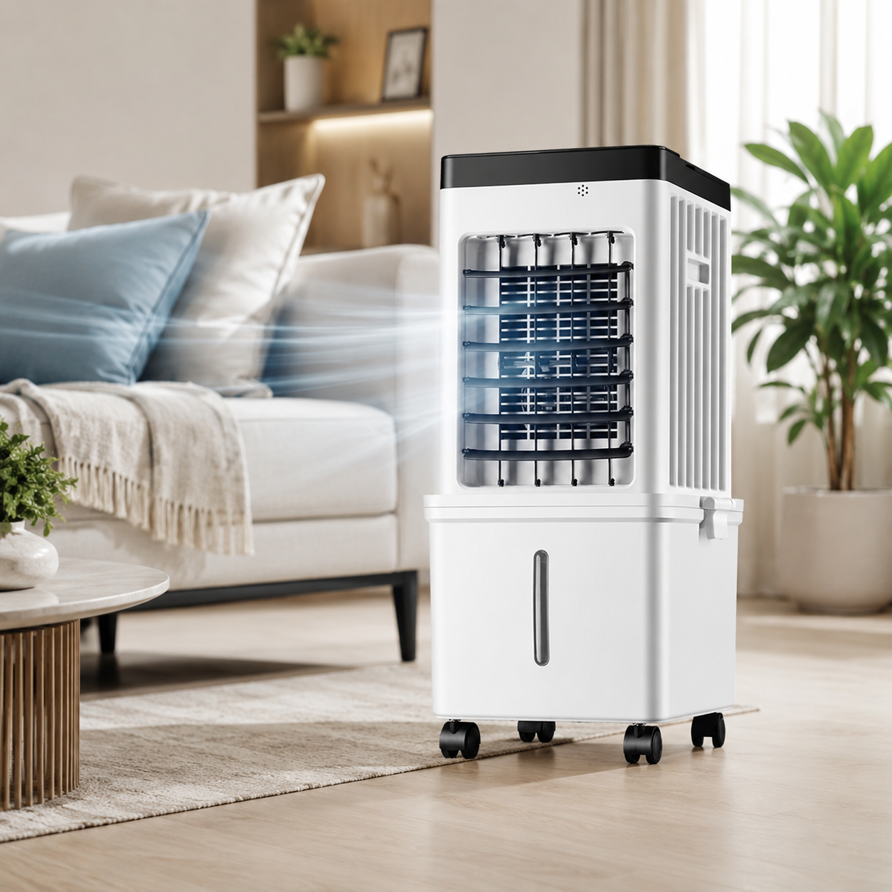 Portable 3-in-1 Evaporative Air Cooler with 12-Hour Timer