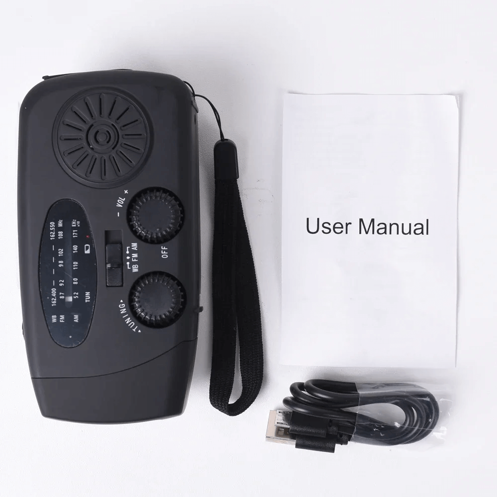 Travel-Friendly Multi-Function Wind-Up Radio