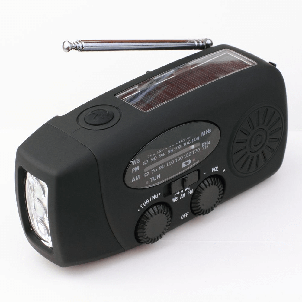 Travel-Friendly Multi-Function Wind-Up Radio