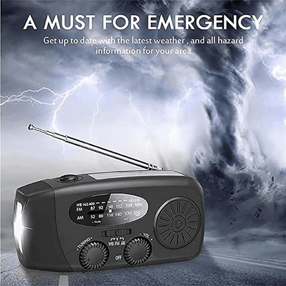 Travel-Friendly Multi-Function Wind-Up Radio
