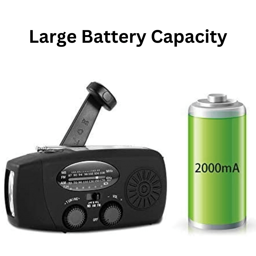 Travel-Friendly Multi-Function Wind-Up Radio
