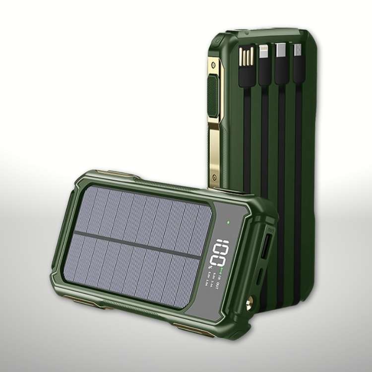 200,000mAh Solar Power Bank – PowerFlex Portable Outdoor Charger