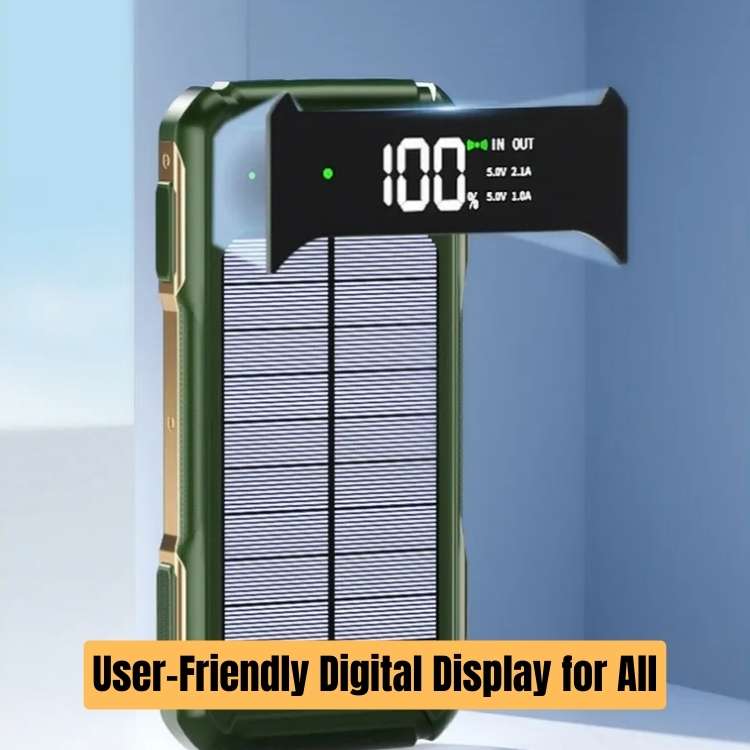 200,000mAh Solar Power Bank – PowerFlex Portable Outdoor Charger