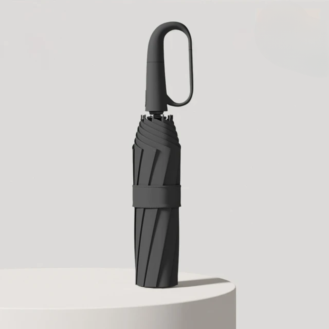 Windproof Space-Saving Umbrella | Reflective Travel Design