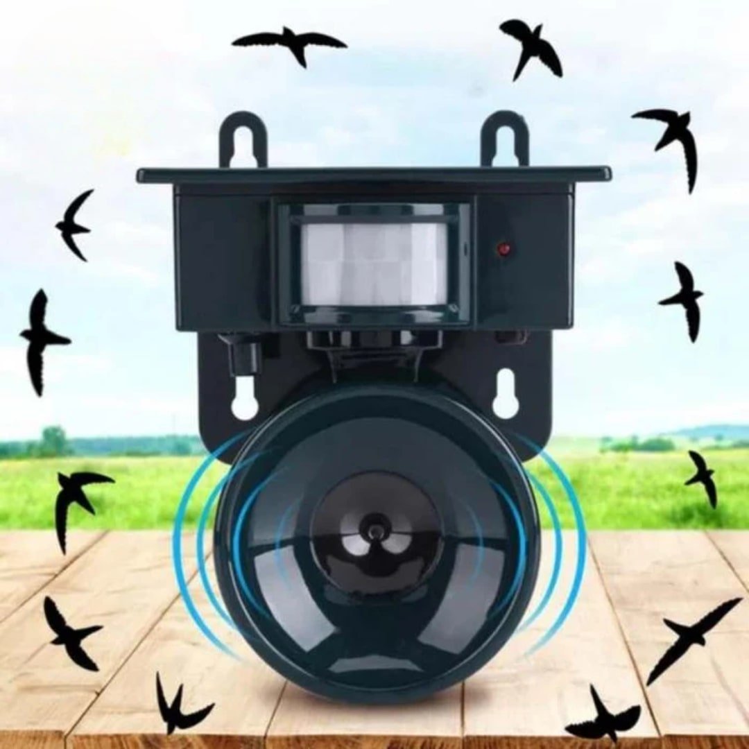 Solar Ultrasonic Bird Repeller – Smart Outdoor Garden Deterrent