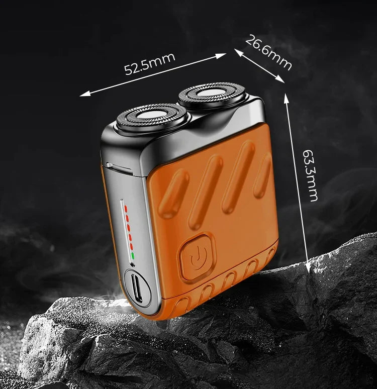 Portable Mini Electric Shaver - Compact Rechargeable Travel Razor