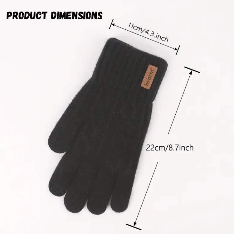 Chic Alpaca Knit Gloves