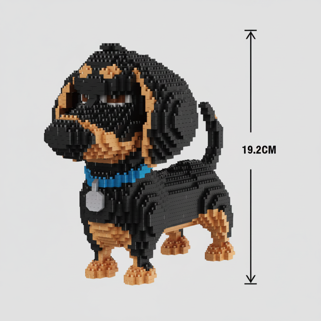 Dachshund Building Block Set, 2,000 Pieces
