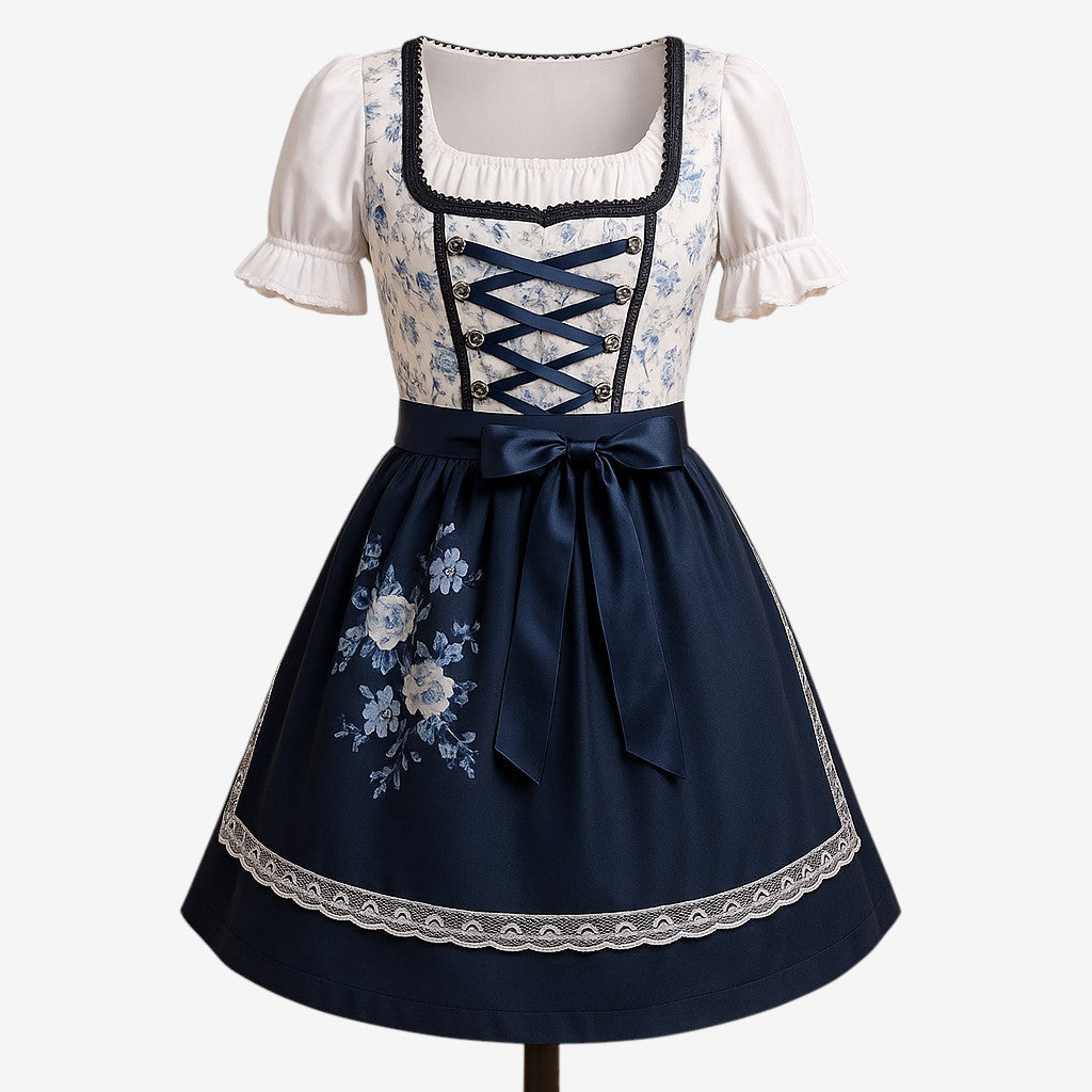 Robe d’Oktoberfest pour femmes de style traditionnel avec motif floral