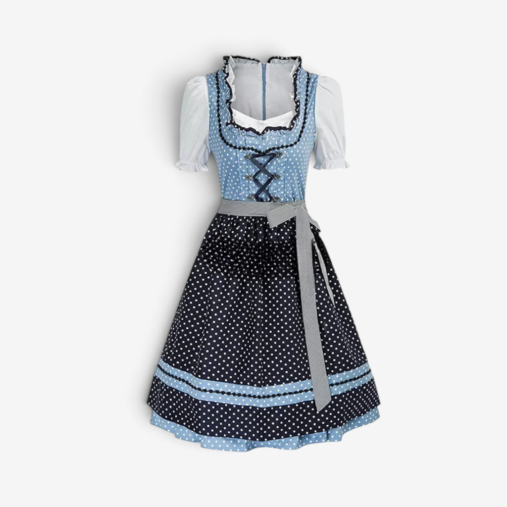 Dirndlkleid für Damen im traditionellen Stil mit Schürze
