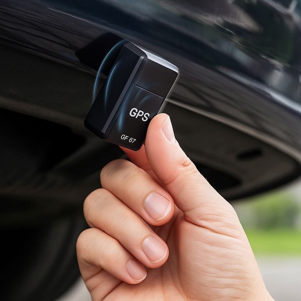 Ultra-Space-Saving Magnetic GPS Tracker