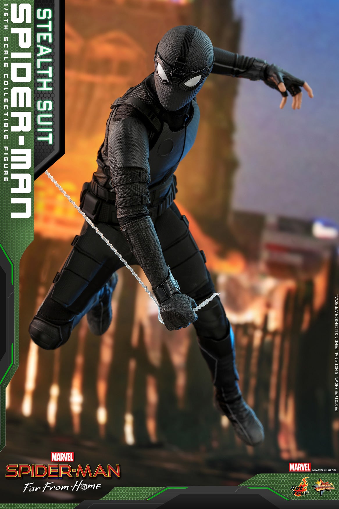 Spider-Man (Stealth Suit) actiefiguur op schaal 1/6 - Hot Toys