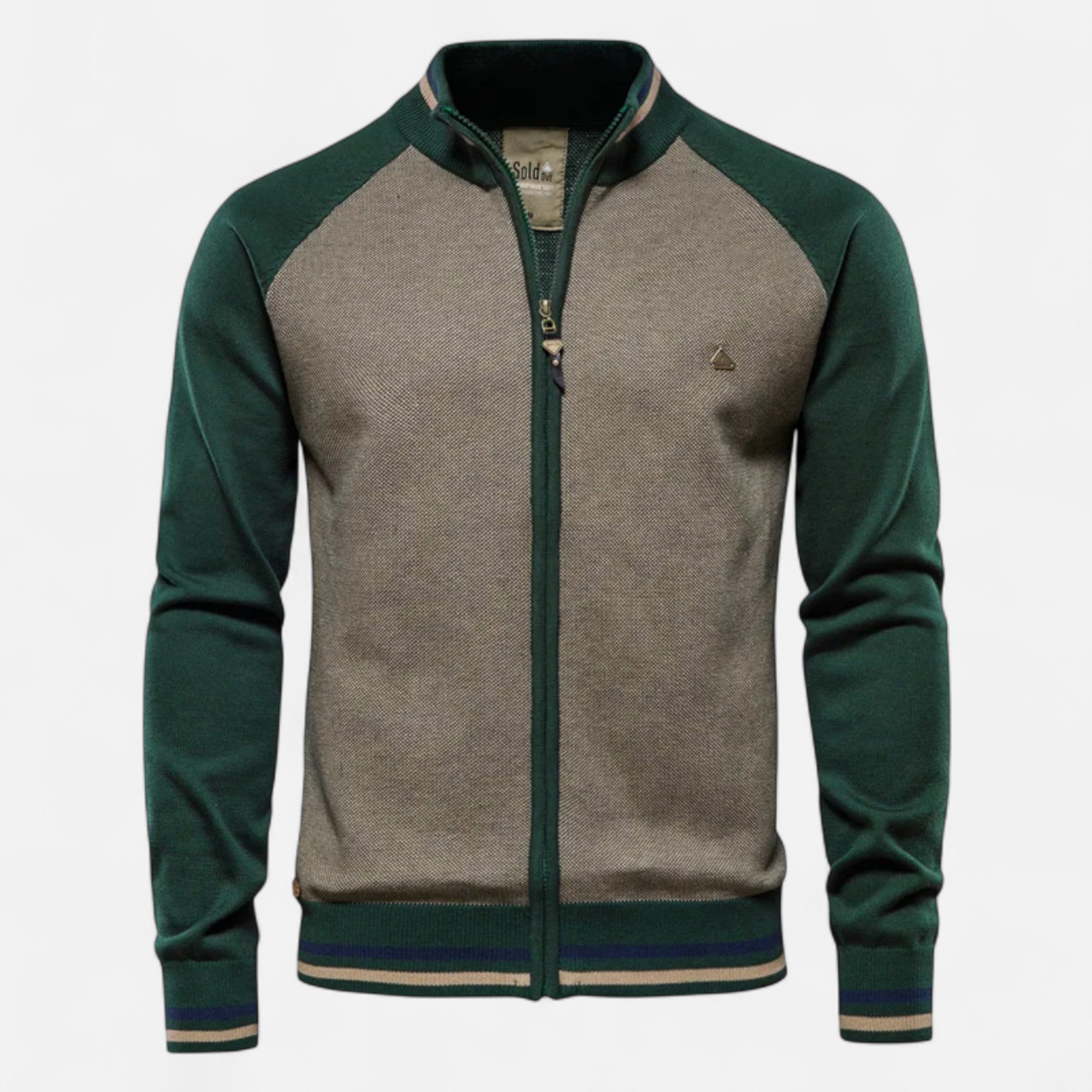 | Dorevelle Men’s Zipped Cotton Sweater